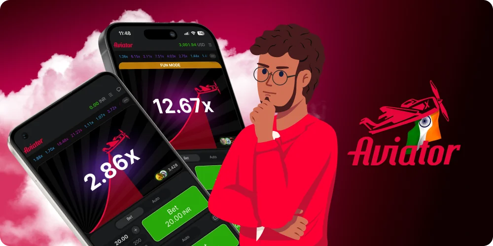 Comparison of demo and real gameplay in the Aviator game